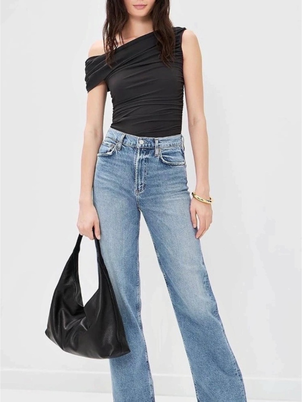 Black Off-Shoulder Bodysuit NWT